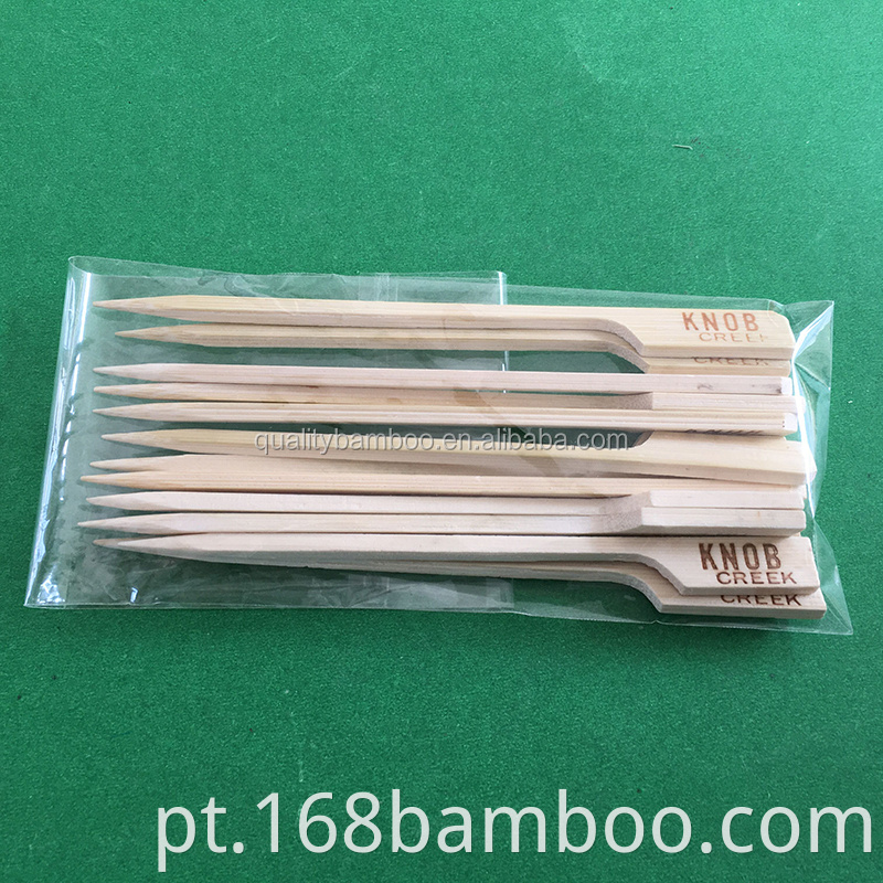 Bamboo skewer with custom package